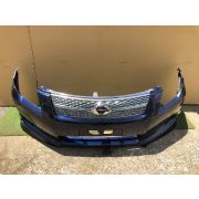 Передний бампер в сборе для Toyota Corolla Axio / Corolla Fielder NZE144, оригинал, цвет темно-синий 8S6