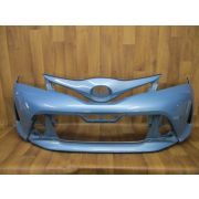 Передний бампер для Toyota Vitz 04.2014 - 12.2016 NSP135, цвет голубой 8V7, оригинал, контрактный